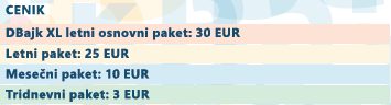 Cenik DBajk